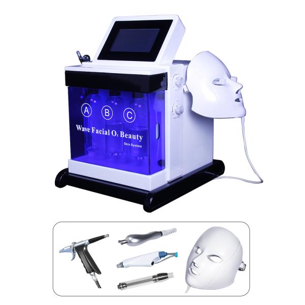 5 in 1 Facial Hydra Dermabrasion Machine Aqua Facial Cleaning machine with led mask