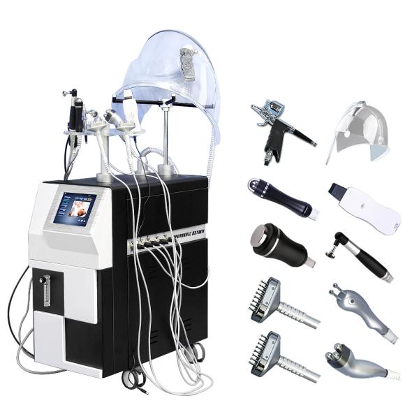 Real oxygen 5L oxygen dome oxygen spray oxygen facial machine with led light